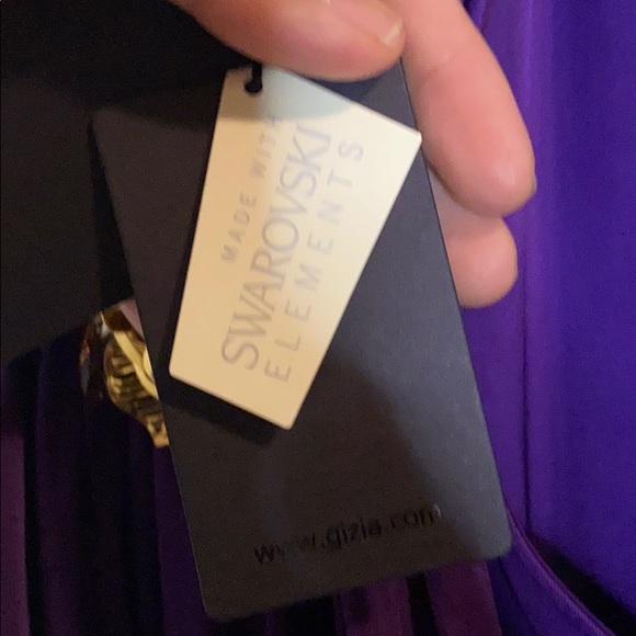 Purple mid-dress